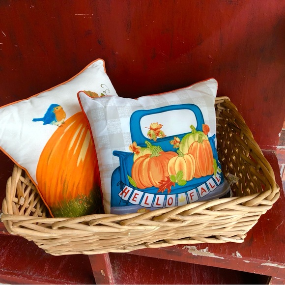 9669 VTG Heavy Woven Towel quilt throw Storage Basket Pet Bed Tan Rectangle - Picture 6 of 14